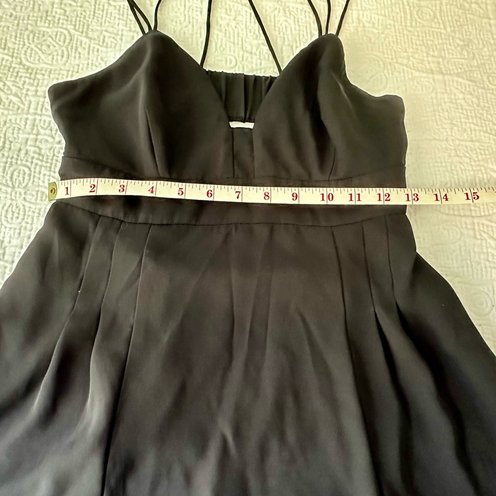 Express Black Spaghetti Strap Backless Sundress - image 3